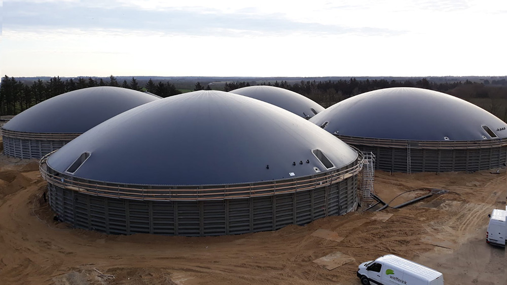Biogasdak Denemarken Wiefferink